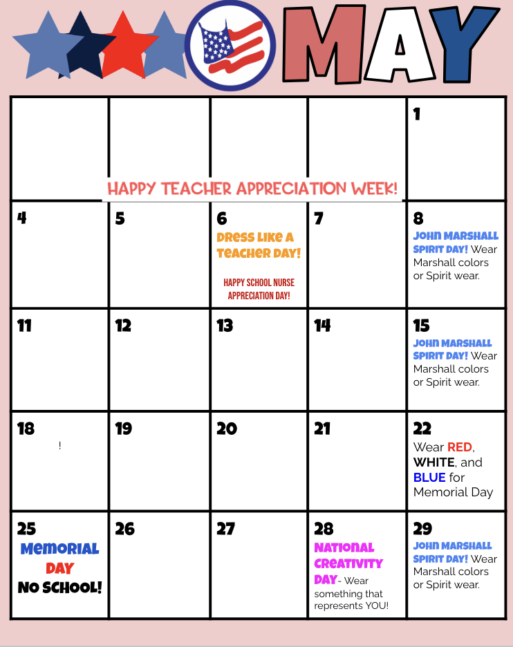 May Calendar