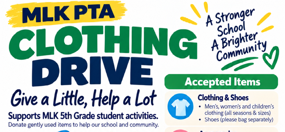 MLK Clothing Drive Flyer