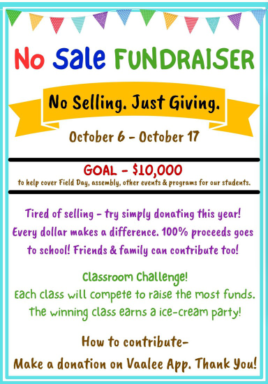 No Sale Fundraiser Flyer