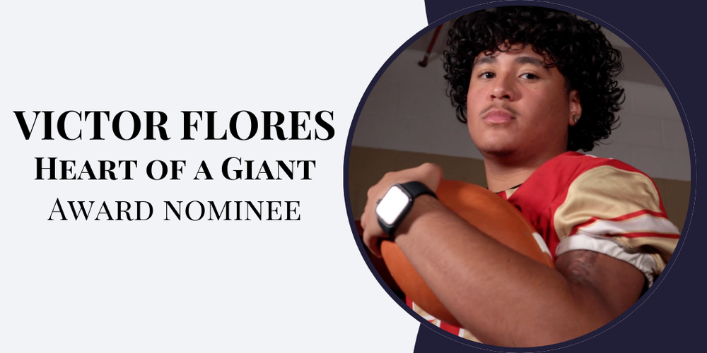 Victores Flores Edison High SChool football plater heart of a giant award nominee