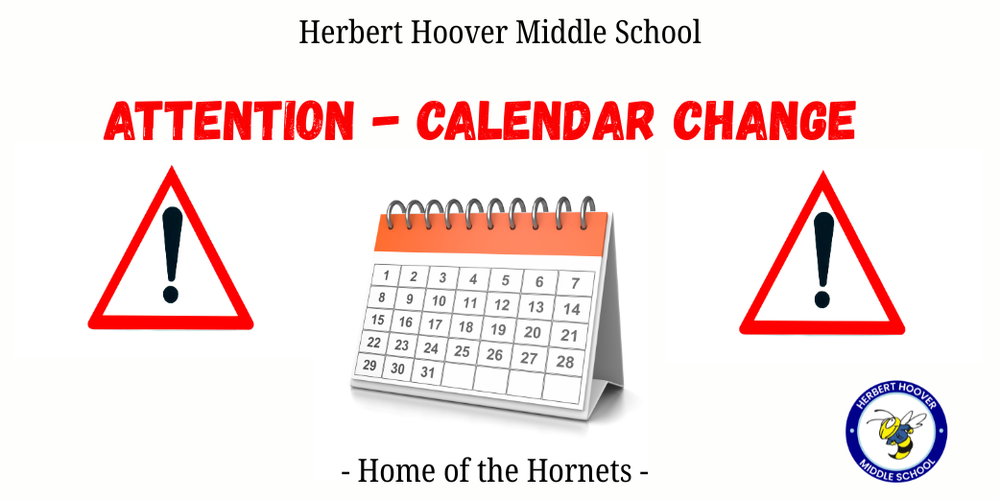 Attention calendar change