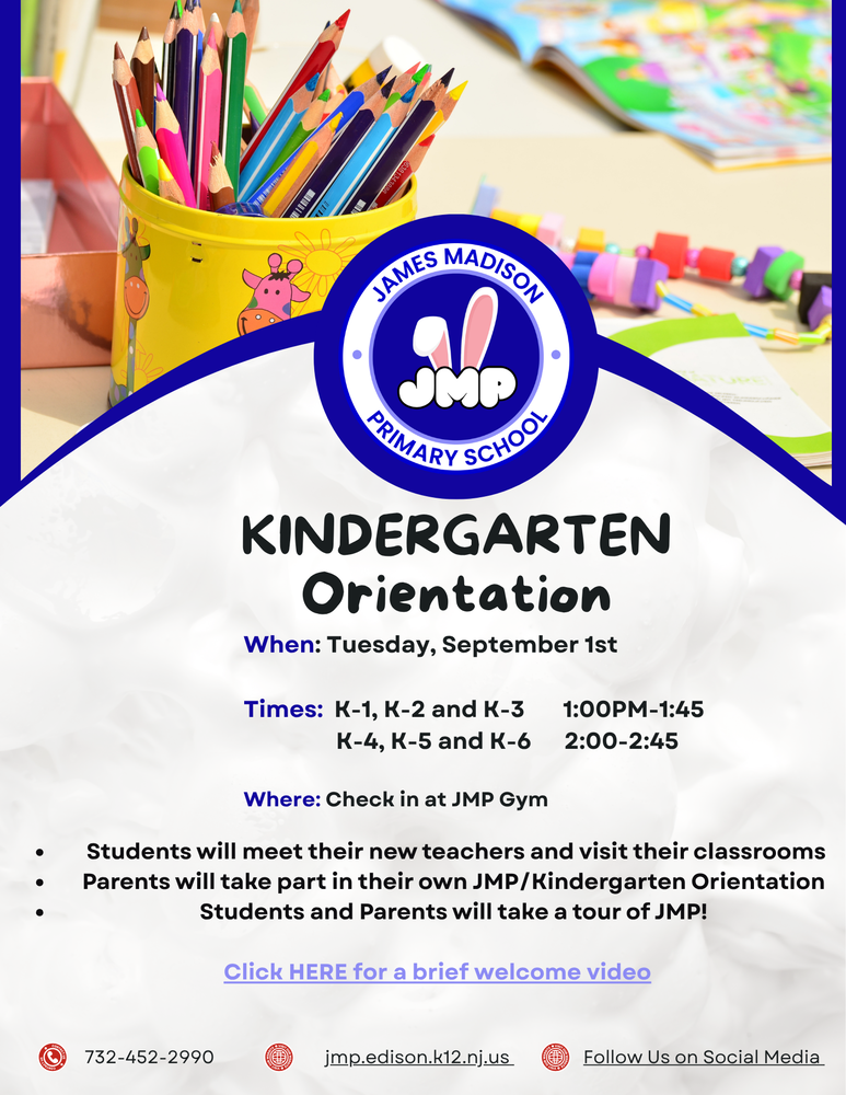 Kindergarten Orientation 