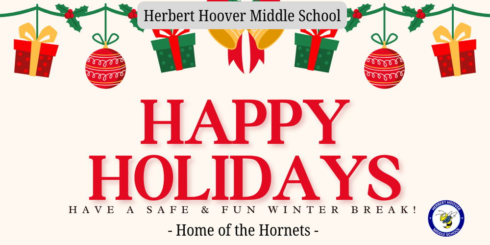 happy holidays - have a safe and fun winter break