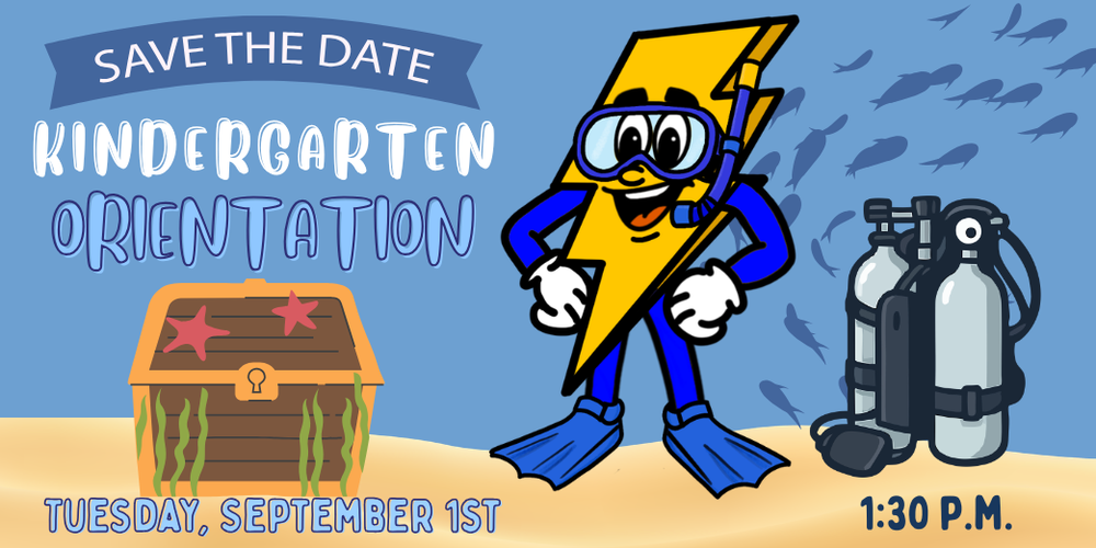 Kindergarten Orientation September 1st at 1:30 PM