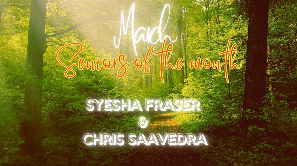 Congratulations to Syesha Fraser & Chris Saavedra for being named the March Seniors of the Month for the 25-26 school year.