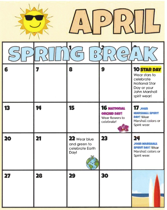 April Calendar