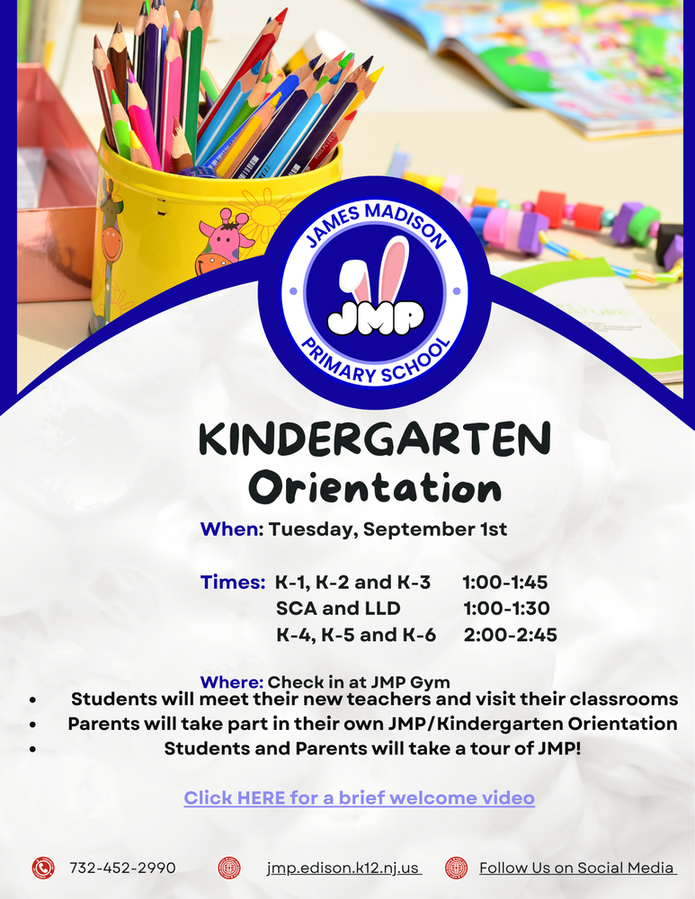 Kindergarten Orientation 
