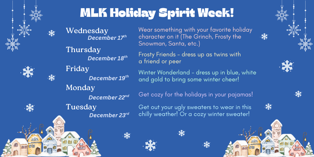 MLK Holiday Spirit Week