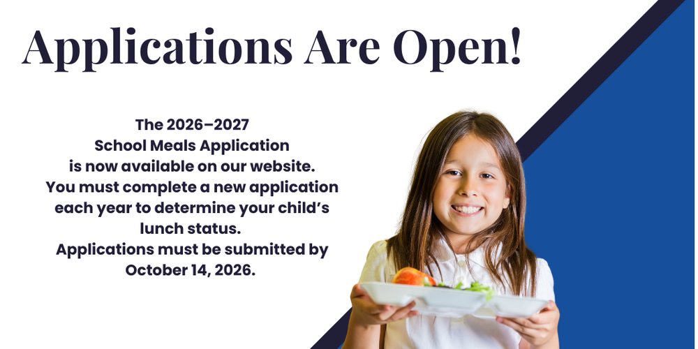 26-27 Free and Reduced Lunch Application Now Open