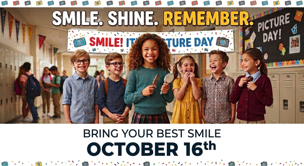 Children in school smiling