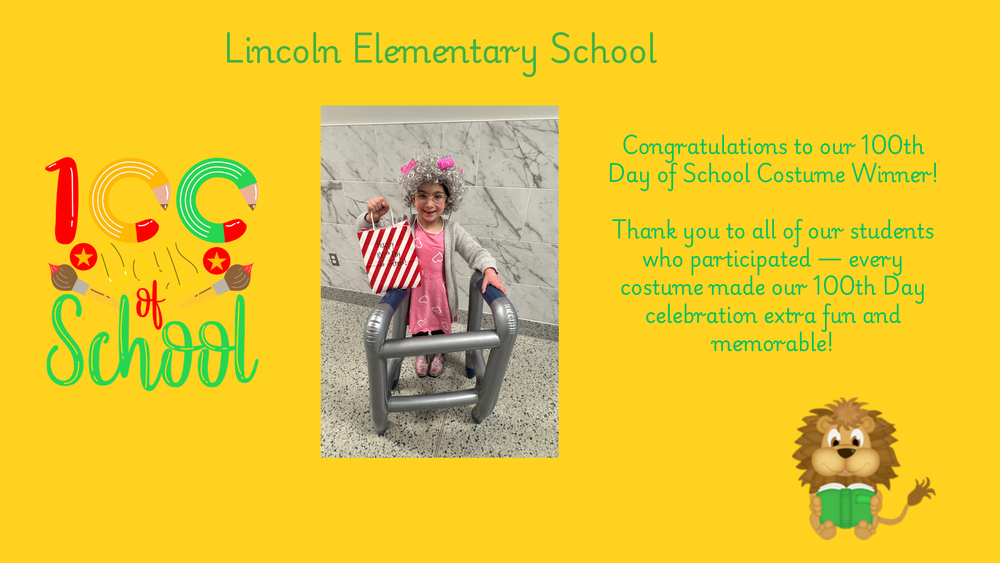 100th day of School Winner