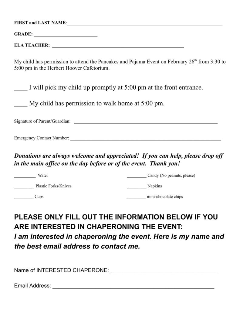 Permission Slip
