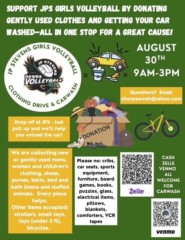 JPS Vball Clothing Drive Flyer