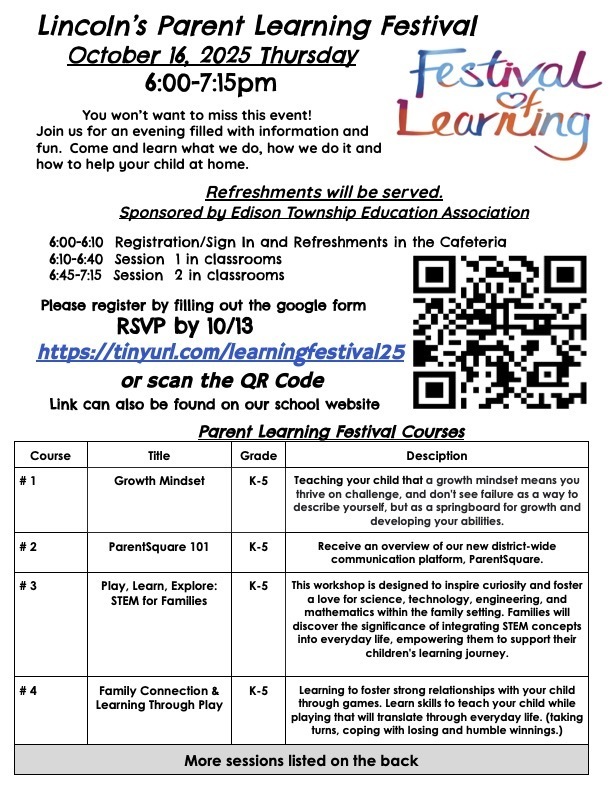 Parent Learning Festival