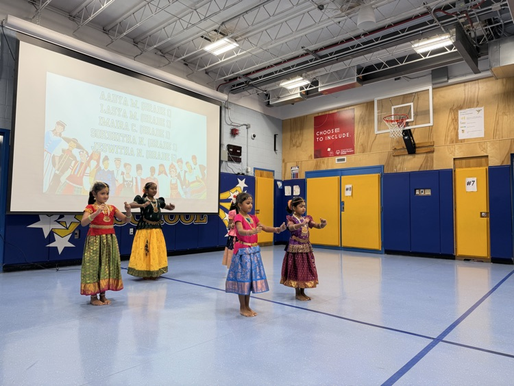 students performing a classical dance