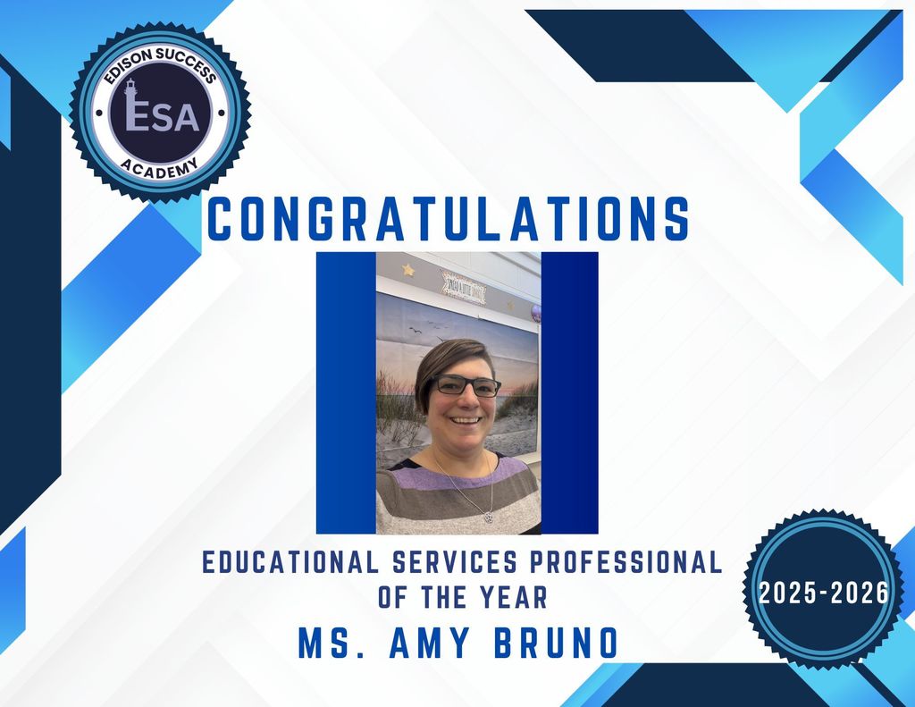 Congratulations to Amy Bruno ESA 2025-2026 Educational Services Professional of the Year!