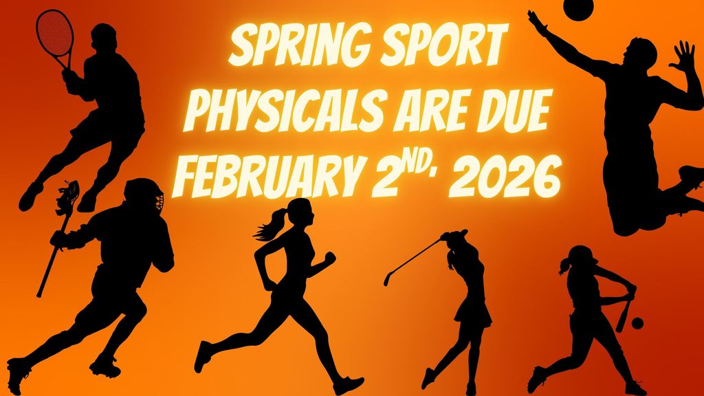 The deadline for submitting Spring 2026 sport physicals to the school nurse is Monday, February 2, 2026.   Don't miss out on the opportunity to represent Edison High School!