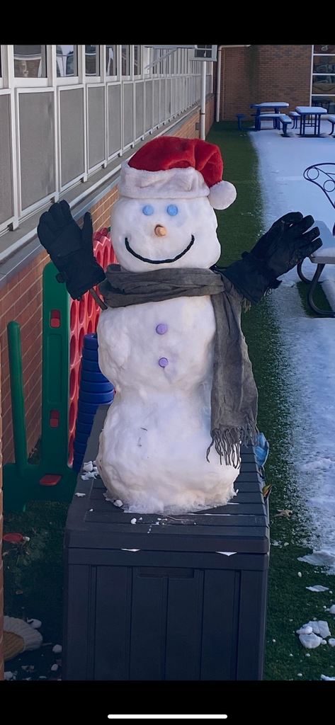 Snowman at school