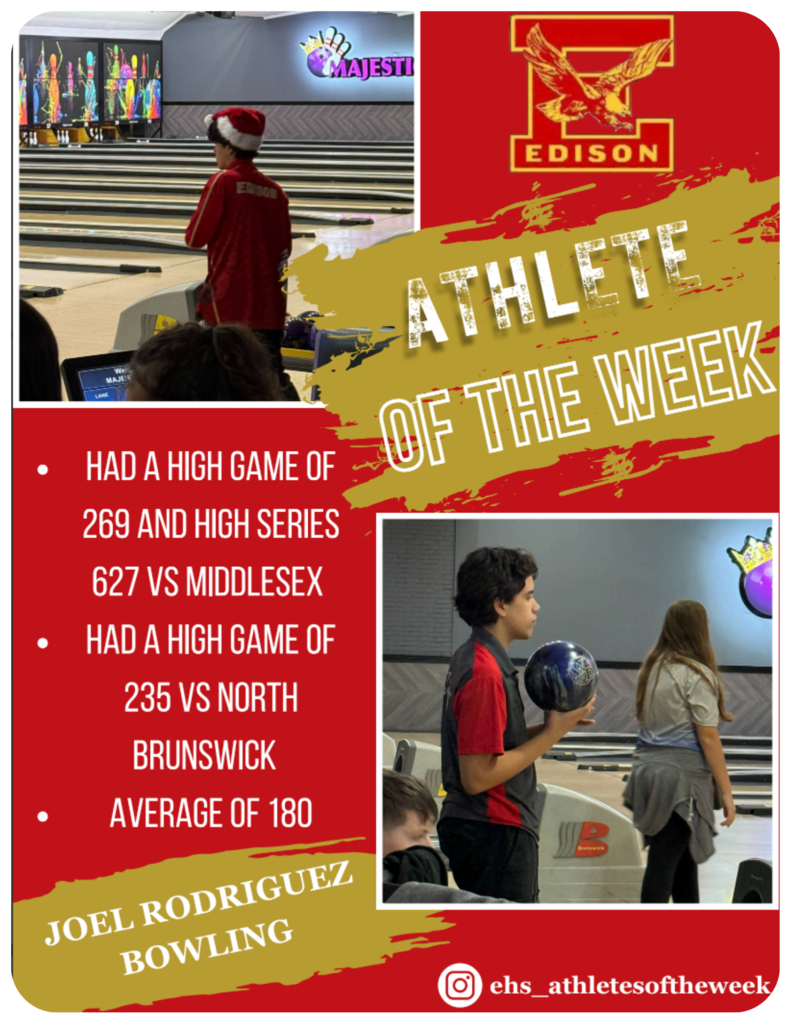 🎉🏆 Congrats to Joel Rodriguez! 🏆🎉 Joel is our Week 1 Winter Athlete of the Week! #AthleteOfTheWeek #WinterSports #GoJoel