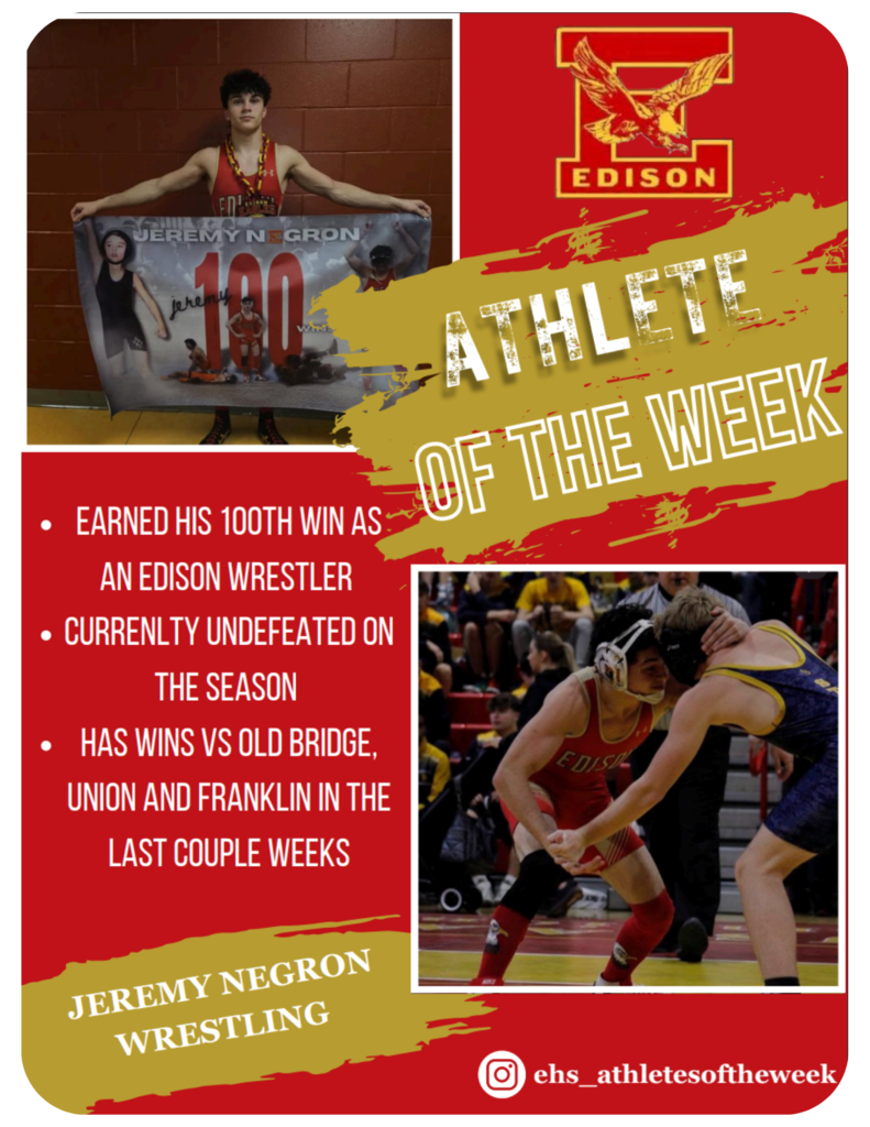 ππ Congrats to Jeremy Negron! ππ Jeremy is our Week 3 Winter Athlete of the Week! #AthleteOfTheWeek #WinterSports #GOJEREMY