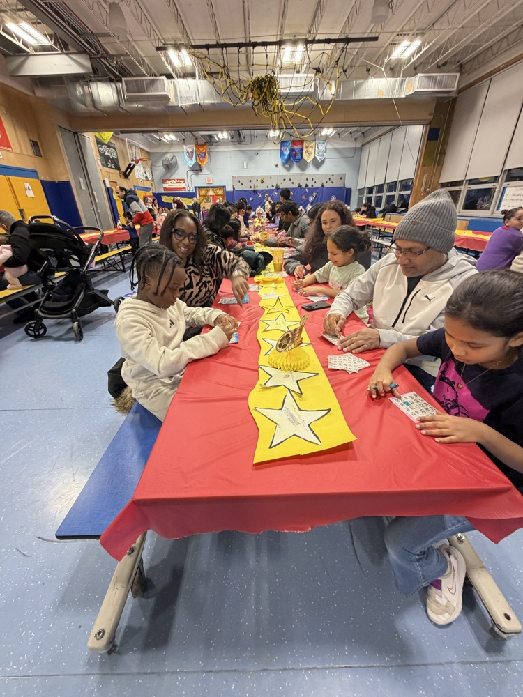 students at book bingo