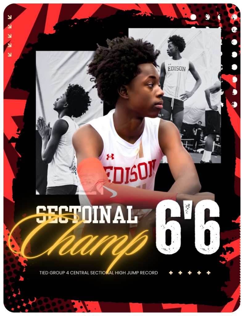 Congratulations, Kwadwo Boateng! Edison High School proudly celebrates Kwadwo Boateng, who delivered a championship-winning performance at the 2026 NJSIAA Group 4 Central Jersey Sectional Indoor Track & Field Championships. Kwadwo soared to victory in the high jump, clearing an impressive 6'6" to win the event. His outstanding jump didnβt just secure the title; it also tied the Group 4 Central Jersey Sectional High Jump Record, placing him among the best in sectional history. Keep Soaring Kwadwo!