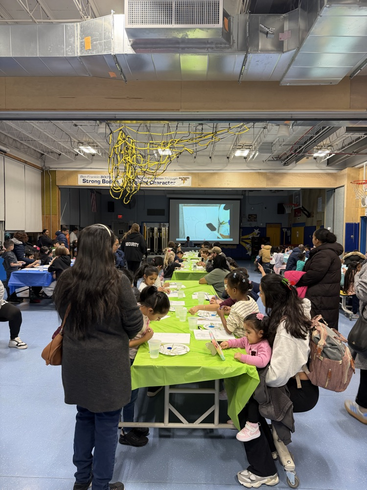 students at paint night