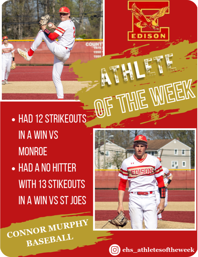 🎉🏆 Congrats to Connor Murphy! 🏆🎉 Connor is our Week 2 Spring Athlete of the Week! #AthleteOfTheWeek #SpringSports #GOConnor