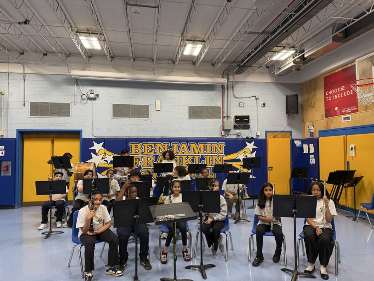 second year band students performing