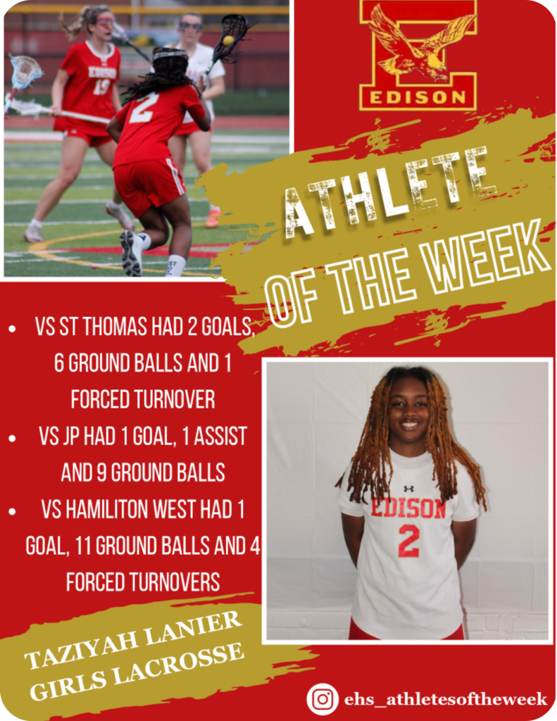 🎉🏆 Congrats to Taziyah Lanier! 🏆🎉 Taziyah is our Week 3 Spring Athlete of the Week! #AthleteOfTheWeek #SpringSports #GOTaziyah