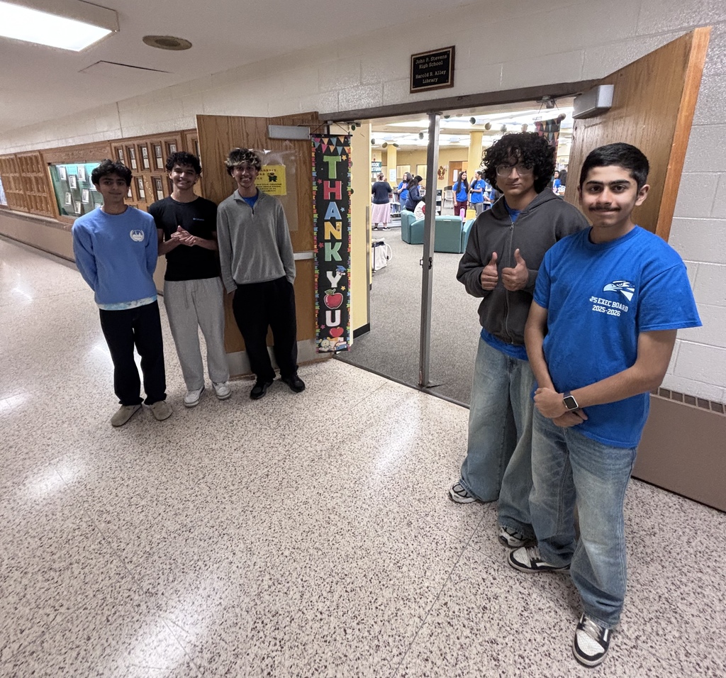 Students welcoming teachers to the Thank you to the JPS Student Council for starting Teacher Appreciation Week with a delicious breakfast for our staff! 