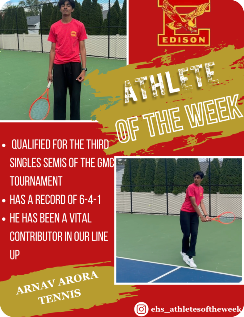 🎉🏆 Congrats to Arnav Arora! 🏆🎉 Brett is our Week 4 Spring Athlete of the Week! #AthleteOfTheWeek #SpringSports #GOArnav