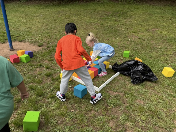 students working together to solve puzzles