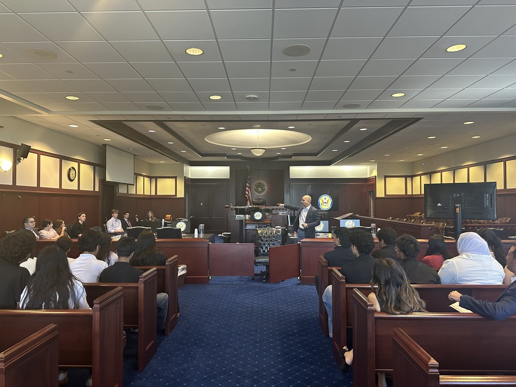 Students meeting judge