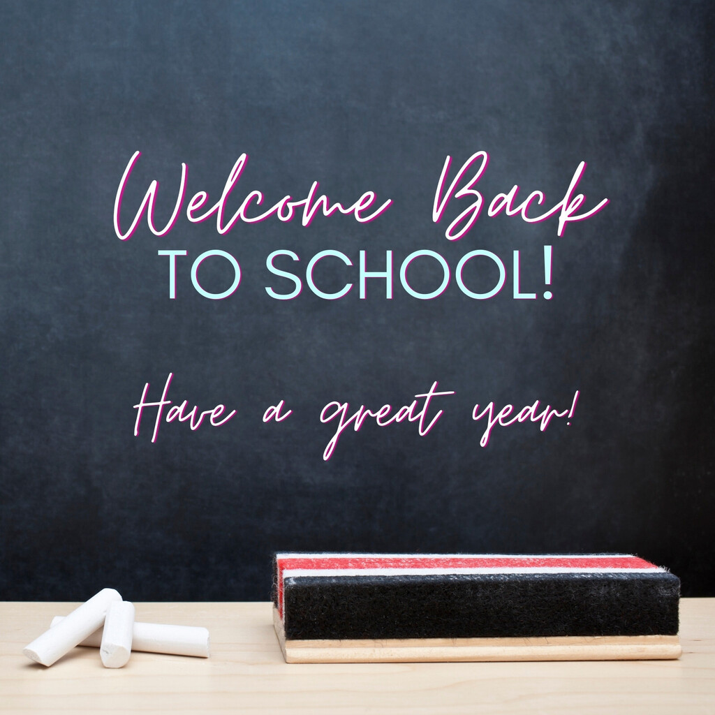 Welcome back to school!