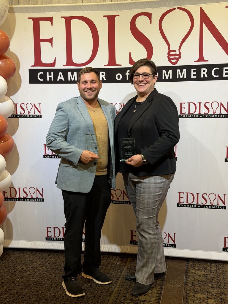 Dylan Zimbicki and Amy Bruno: 2025-2026 Teacher and ESP of the year