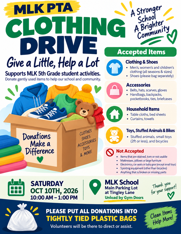 MLK Clothing Drive Flyer