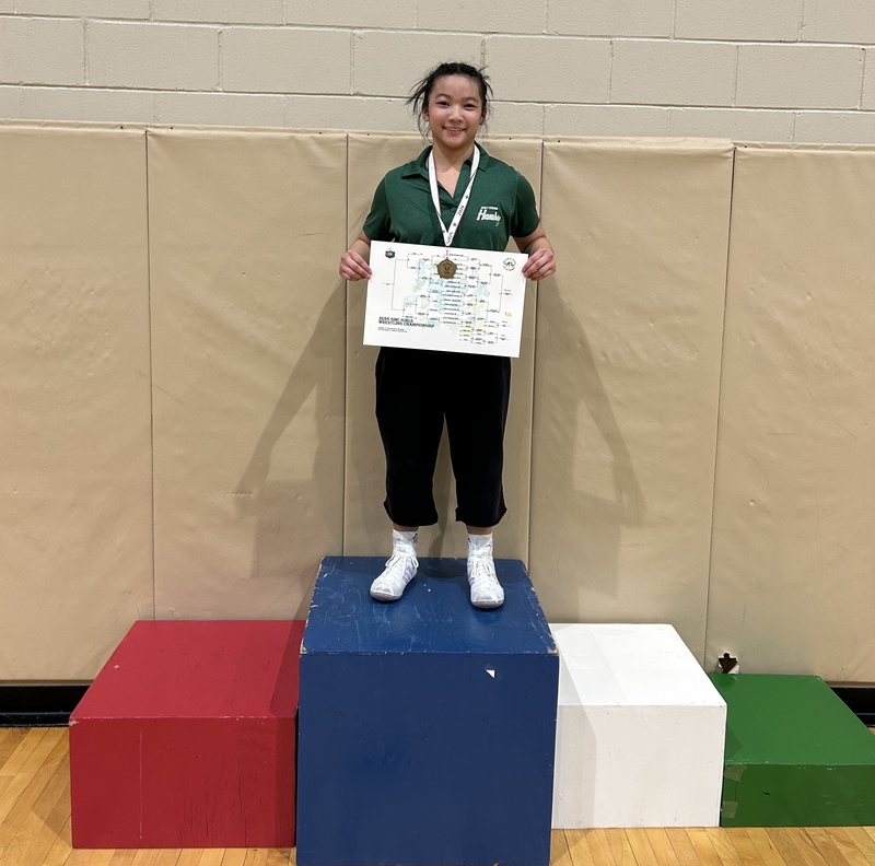 Kailei’a Tang-Sinad  126 weight class wins County Championship