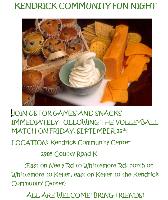 Kendrick Community Fun Night