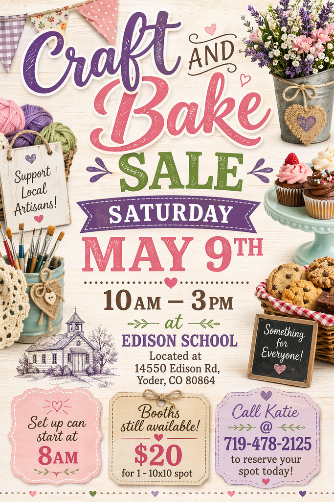 Craft/Bake Sale Flyer