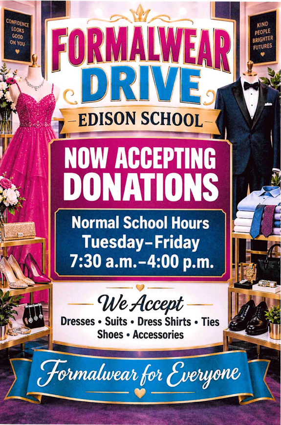 Formal wear drive for STUCO flyer