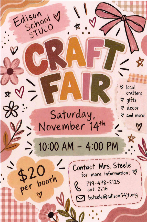 STUCO Craft Fair Flyer