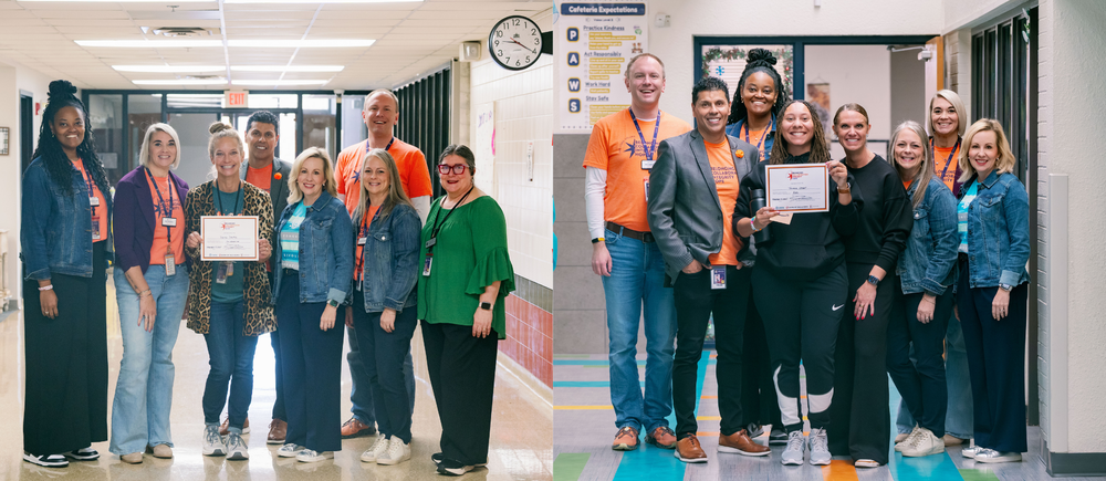 award recipients posing with their award