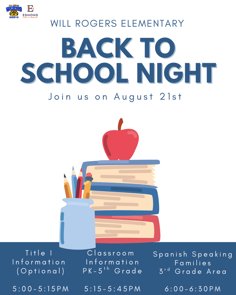 Back to School Night, Thursday, August 21st!