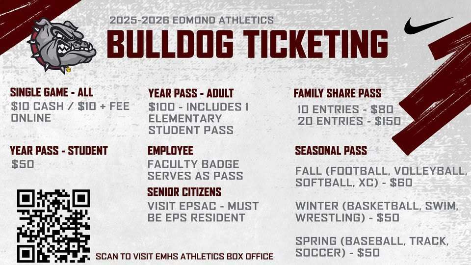 Bulldog Ticketing plans/prices