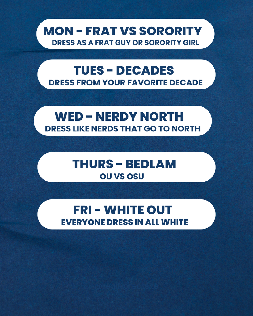 Dress up days!
