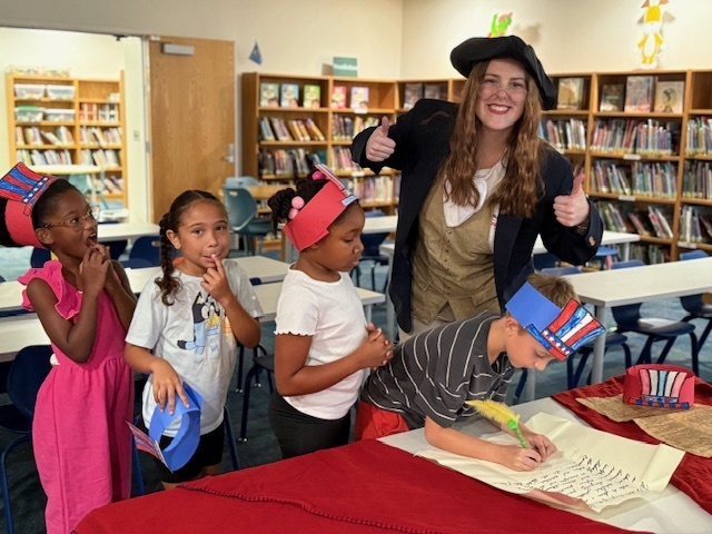 Students participating in Constitution Day learning activities
