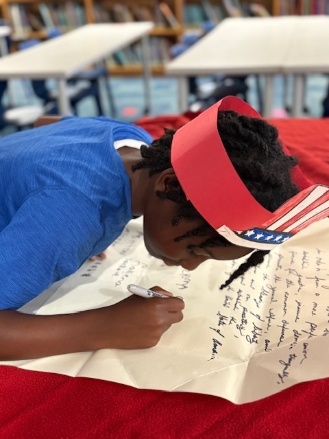 Students participating in Constitution Day learning activities