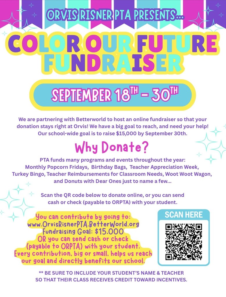 Fundraiser Sept 18th - 30th