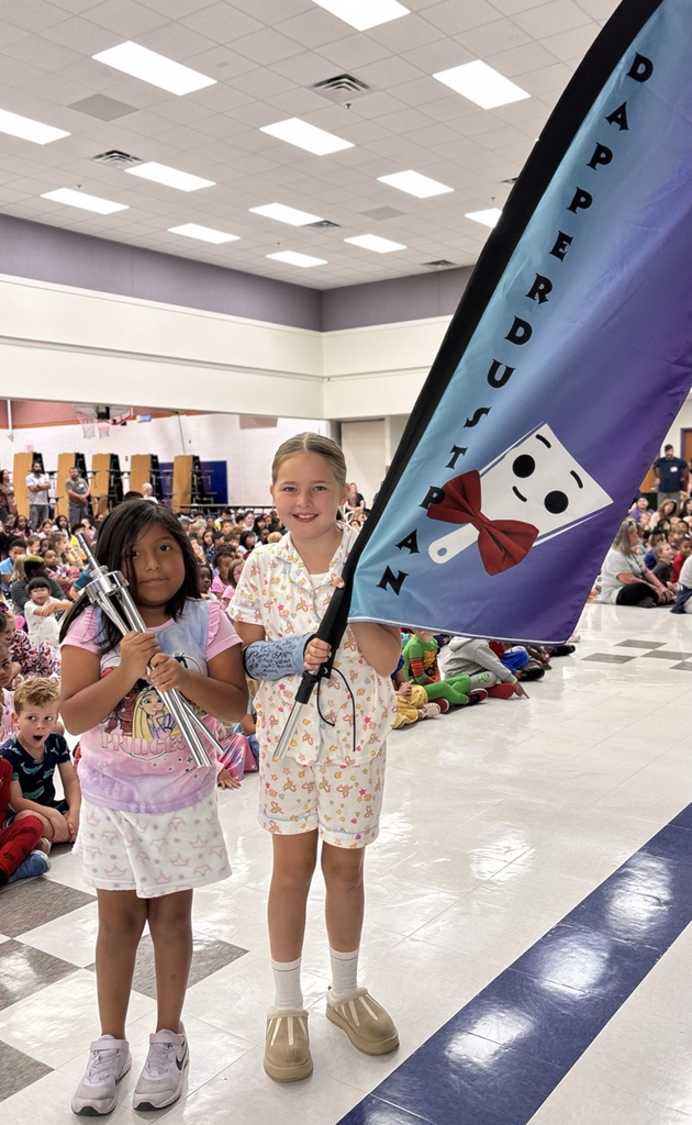 kids with dapper dustpan flag 